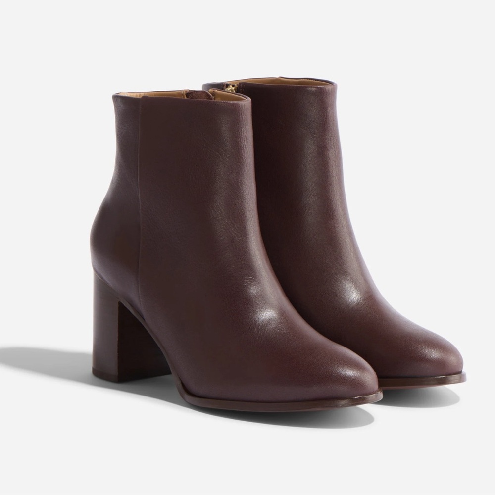 NISOLO Lia Heeled Bootie Wine -  Size US 9 NWB